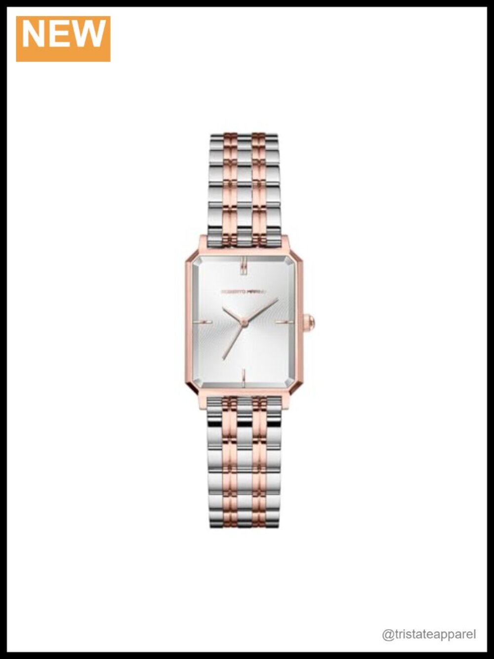 Luxury Rectangular Dress Watch Japanese Quartz Stainless Steel 3ATM